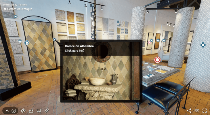 recorrido virtual ceramica antique holii